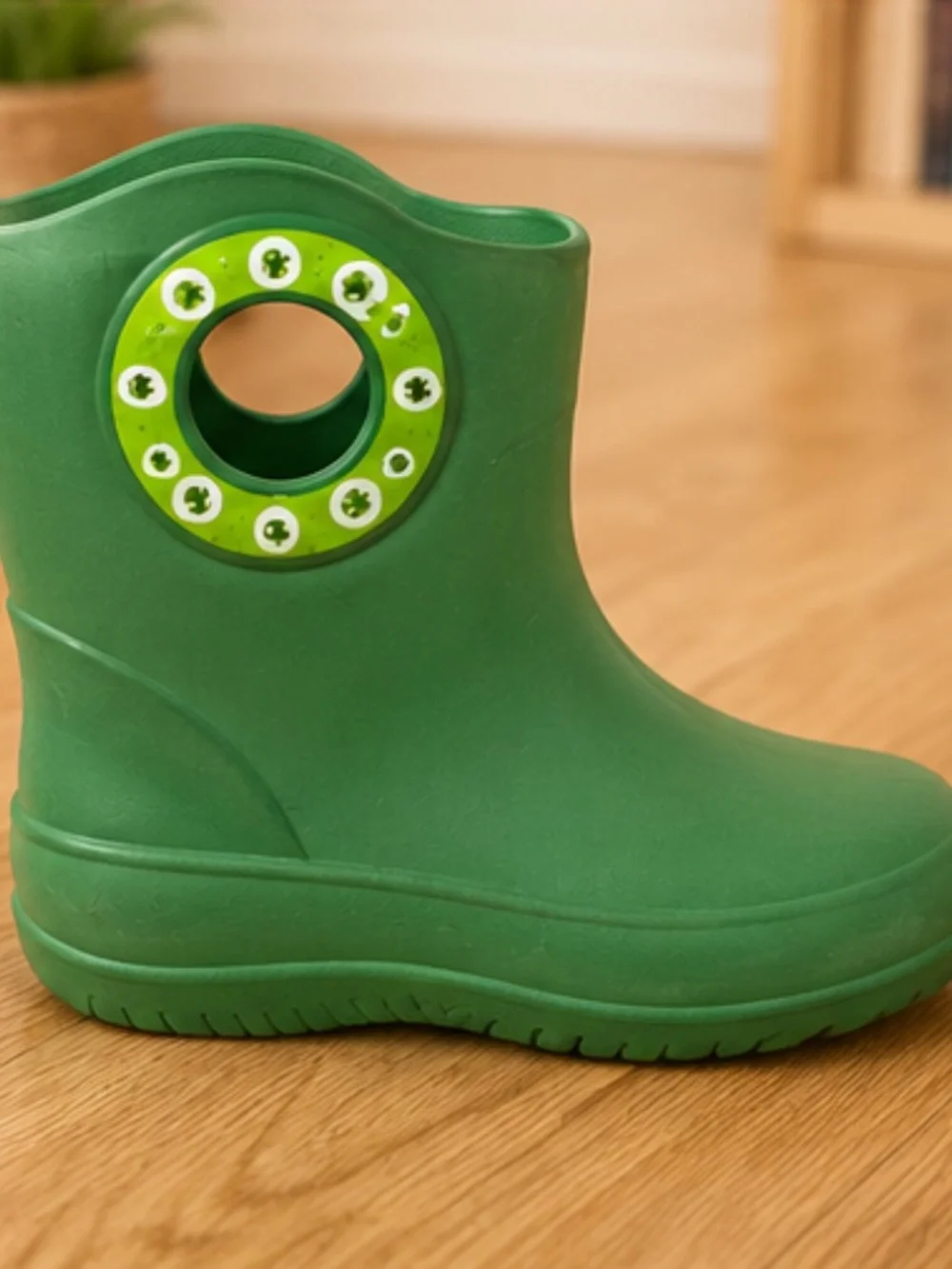 OKABASHI Kids Green Rain Boots | Made in USA | Size 9 Toddler | Waterproof